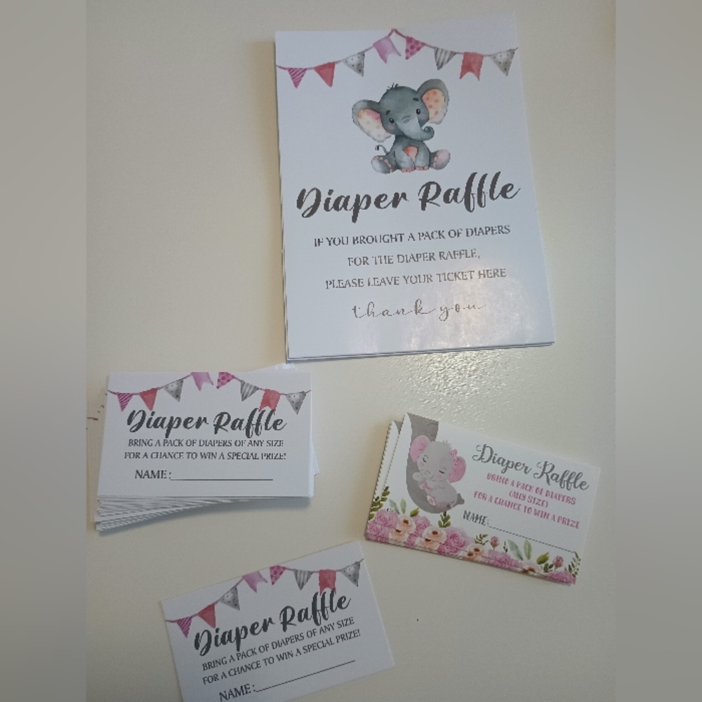 LOT of Lil' Peanut and Baby Girl Shower Games and Decorations - Picture 10 of 13